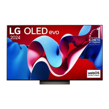 LG OLED65C41LA, 65" UHD OLED evo, 4K (3840 x 2160), DVB-C/T2/S2, Full Cinema Screnn, Alpha 9 AI 4K Gen7, 144Hz, ThinQ AI, HDR10, VRR, NVIDIA G-SYNC, AMD FreeSync, Dolby Vision, Dolby Atmos, Wi-Fi, Bluetooth, HDMI, USB, Airplay 2, Multi View, Meteor Titan