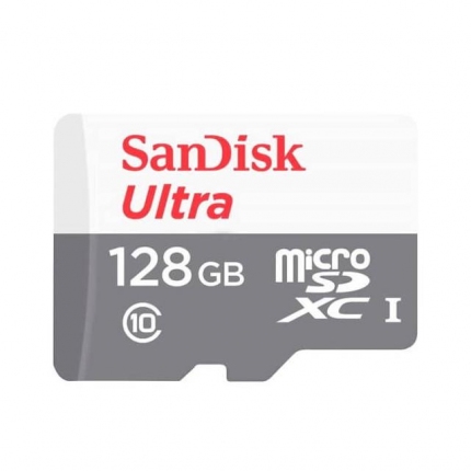 Карта памет SANDISK Ultra microSDXC UHS-I, 128GB, Class 10, 100Mb/s