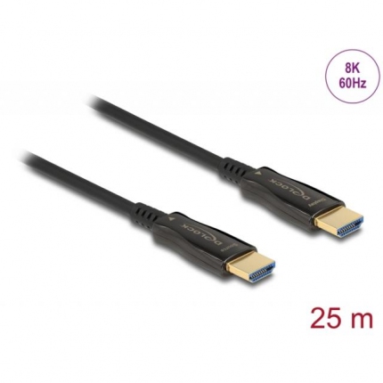 Оптичен кабел Delock, HDMI 8K, 60 Hz, 25 m