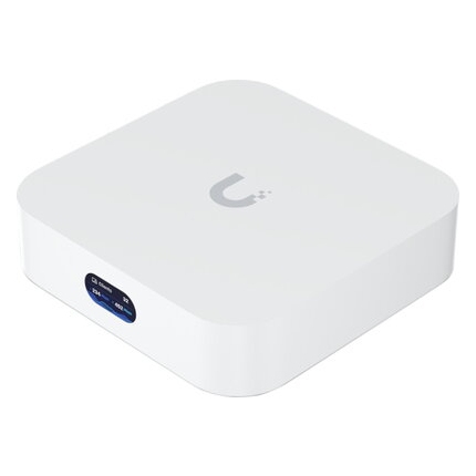 Ubiquiti UX-EU UniFi Cloud Gateway and WiFi 6 access point that runs UniFi Network. Powers an entire network or simply meshes as an access point Built-in WiFi6 (2x2 MIMO), 140 mВІ (1,500 ftВІ) single-unit coverage, 60+ connected WiFi devices, GbE RJ4