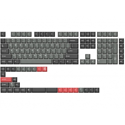 Капачки за механична клавиатура Keychron Cherry Profile Double - Shot PBT Full Set 143 Keycaps - Dolch Red