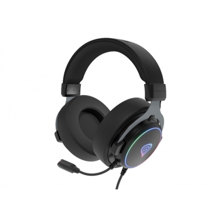 Genesis Headset Neon 764 with microphone, RGB illumination, USB, Black