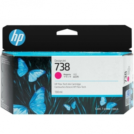 HP 738 130-ml Magenta DesignJet Ink Cartridge