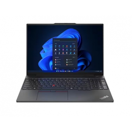 Lenovo ThinkPad E16 G2 Intel Core Ultra 5 125U (up to 4.3GHz, 12MB), 16GB DDR5-5600, 512GB SSD, 16" WUXGA (1920x1200) IPS AG, Intel Graphics, FHD&IR Cam, Backlit KB, Black, WLAN, BT, 3cell, FPR, DOS, 3Y Onsite