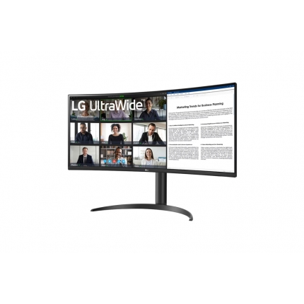 LG 34WR50QC-B, 34" UltraWide AG , Curved 21:9 VA Panel, 5ms, 3000:1, 300 cd/m2, WQHD 3440x1440, HDR10, sRGB 99% , AMD FreeSync, USB type-C, 100Hz, HDMI, DisplayPort, PBP, Height Adjustable, Tilt, Reader Mode, Headphone Out, Black