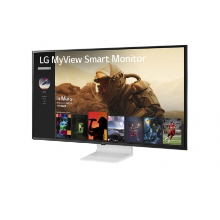 LG 43SQ700S-W, 42.5" IPS Smart webOS, ThinQ, 5ms, 1200:1, 300cd/m, 4K UHD (3840x2160) AG, HDR 10, DCI-P3 80%, HDMI, USB, USB Type-C, PD 65W, Wi-Fi B/in, AirPlay 2, Virtual surround, Speacers 10W x 2, LAN, Bluetooth Tilt, Black