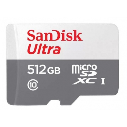 SanDisk Ultra microSDXC 512GB 100MB/s Class 10 UHS-I, EAN: 0619659196622