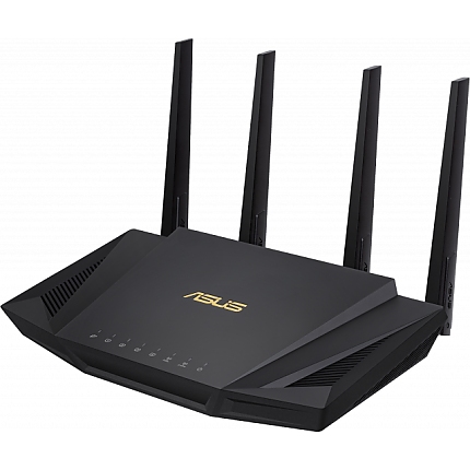 Безжичен рутер ASUS RT-AX58U V2, AX3000 Dual Band WiFi 6 (802.11ax), MU-MIMO, IPv6, OFDMA, AiMesh, AiProtection Pro, 2402 Mbps