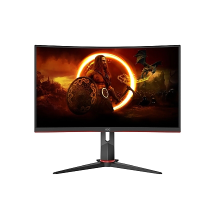 AOC C27G2Z3/BK, 27" Curved 1500R VA WLED, 1920x1080@280Hz, 1ms GtG, 0.5MPRT, 300cd m/2, 4000:1, 80M:1 DCR, Adaptive Sync, FlickerFree, Blue Light tech. Soft., Tilt, Height Adjust, Swivel, 2xHDMI, DP