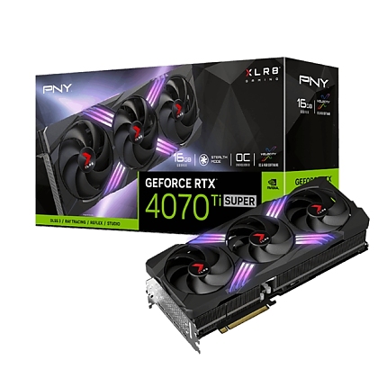 PNY GeForce RTX 4070 Ti Super 16GB GDDR6X XLR8 Gaming VERTO Triple Fan OC