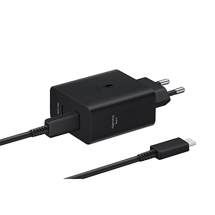 Samsung Power Adapter Duo network charger 2x USB-C 50W - black