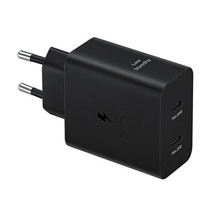 Samsung Power Adapter Duo 2x USB-C 50W - black