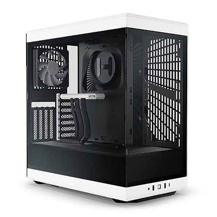 Кутия HYTE Y40 Tempered Glass, Mid-Tower, Бяло и Черно