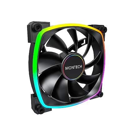 Montech вентилатор AX140 PWM, Fan 140mm, ARGB, Black