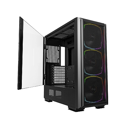 Montech кутия SKY TWO GX, Mid-tower Case, TG, 3x140mm ARGB Fans, Black