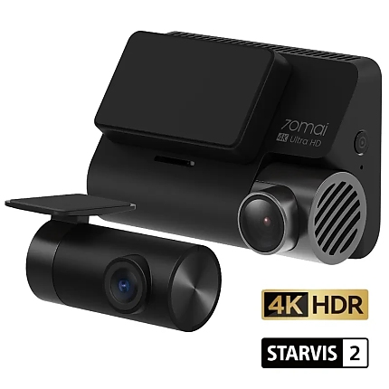 70mai Видеорегистратор Dash Cam 4K HDR Set A810-2, Rear Cam included