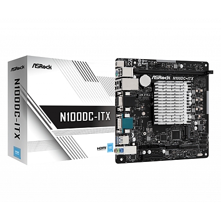 Дънна платка ASROCK N100DC-ITX, Intel Quad-Core Processor N105, Mini-ITX