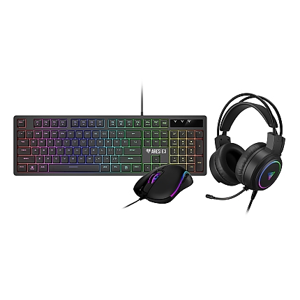 Gamdias геймърски комплект Gaming COMBO - POSEIDON E2 3-in-1 Combo - Keyboard + Mouse + Headphones