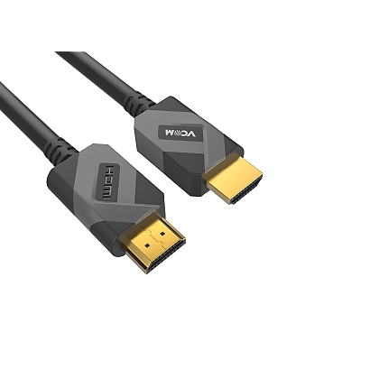 VCom Кабел HDMI v2.1 M / M 2.0m  - 8K Dolby Vision HDR, Black/Grey - CG805-2.0m