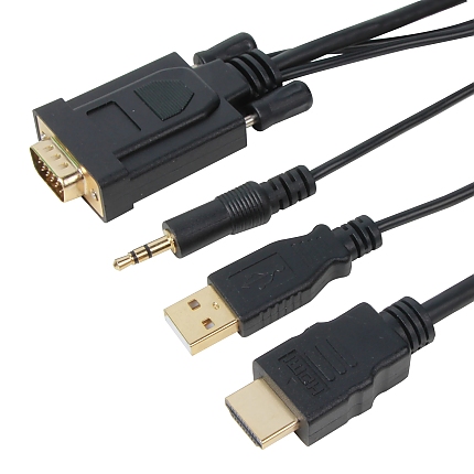 VCom кабел HDMI M / VGA M - CG598A-1.8m