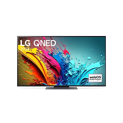 LG 55QNED86T3A, 55" 4K QNED HDR Smart TV, 100Hz, 3840x2160, DVB-T2/C/S2, a8 AI Processor 4K, HDR 10 PRO, webOS 24 ThinQ, FreeSync Compatible, VRR, Multi View, 4K Upscaling, WiFi 5, Voice Controll, Bluetooth 5.1, AirPlay 2, LAN, CI, HDMI, SPDIF, 2 pole