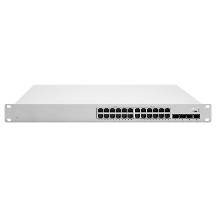 Cisco Meraki MS250-24P L3 Stck Cld-Mngd 24x GigE 370W PoE Switch