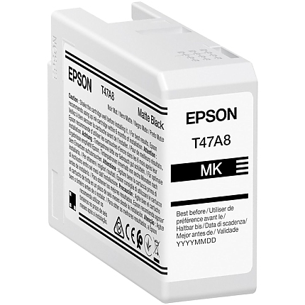 Epson Singlepack Matte Black T47A8 UltraChrome Pro 10 ink 50ml