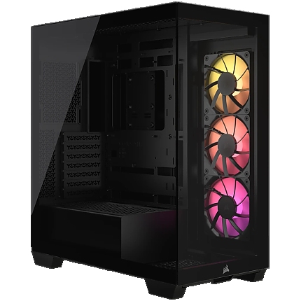 Corsair 3500X ARGB Tempered Glass Mid-Tower, Black, EAN: 0840006686057