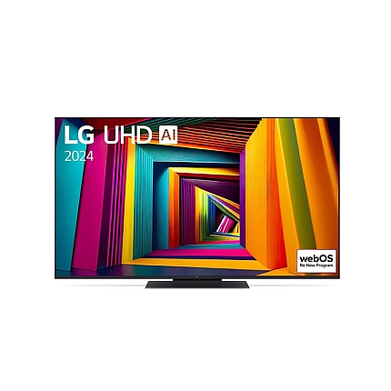 LG 55UT91003LA, 55" 4K UltraHD TV 4K (3840 x 2160), DVB-T2/C/S2, webOS 24 Smart TV, ThinQ AI, Alpha 5 AI 4K Gen7, WiFi, HDR10 pro, HLG, ALLM/HGiG, AI Upscaling, AI Sound(Virtual 9.1.2 Up-mix), AirPlay, Quick Card, HDMI eARC, CI, LAN, USB, Bluetooth, Cres