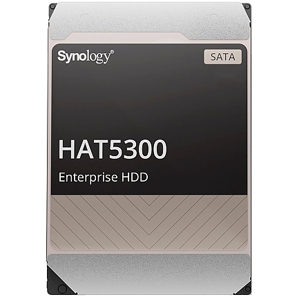 Synology HAT5300-16T 16TB 3.5" Enterprise HDD, 7.200 rpm, Buffer size : 512 MiB, SATA 6 Gb/s, MTTF 2.5M hours, 5 year warranty