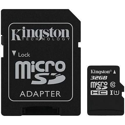 Kingston 32GB micSDHC Canvas Select Plus 100R A1 C10 Card + ADP, EAN: 740617298680