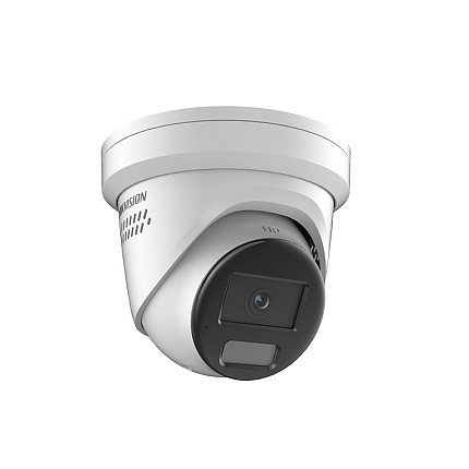 HikVision 2 MP AcuSense Fixed Turret Network Camera with Strobe Light and Audible Warning, 2.8 mm, IR up to 30m, 120 dB WDR, 3D DNR, H.265+, IP67, Built-in microphone and speaker, Built-in memory card slot up to 256 GB, 12Vdc/PoE 9.5W