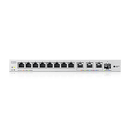 ZyXEL XGS1250-12 v2, 12-Port Gigabit webmanaged Desktop Switch with 8 port 1G + 3-Port MultiGig 1/2.5/5/10G + 1-Port SFP+