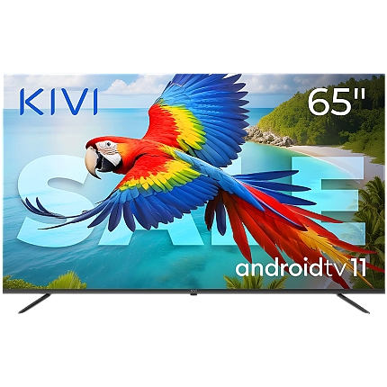 65", UHD, Android TV 11, Black, 60 Hz, AV1, Sound 2x12W, 111 kWh/1000h, Energy G, WiFi5G, BT5.1, 3xHDMI, 2xUSB, 24 months