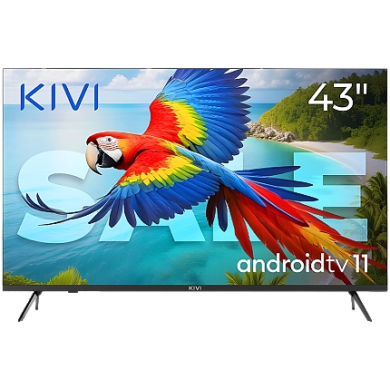 43', UHD, Android TV 11, Black, 3840x2160, 60 Hz, Sound 2x12W, 53 kWh/1000h , BT5.1, HDMI ports 4, 24 months