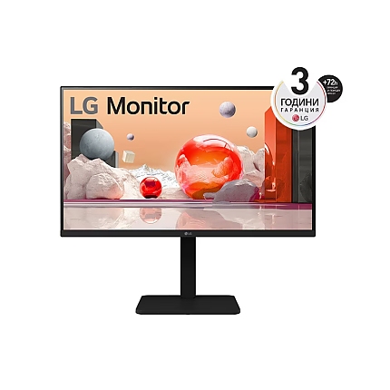 LG 27BA550-B, 27" IPS LED AG,  5ms GTG, 1300:1, 250cd/m2, Full HD 1920x1080, 100Hz, sRGB 99%, Usb Hub, D-Sub,  Display Port, HDMI, Speakers 2Wx2, Reader Mode, Tilt, Swivel, Height Adjustable, Pivot, LG Switch app, Headphone Out, Black