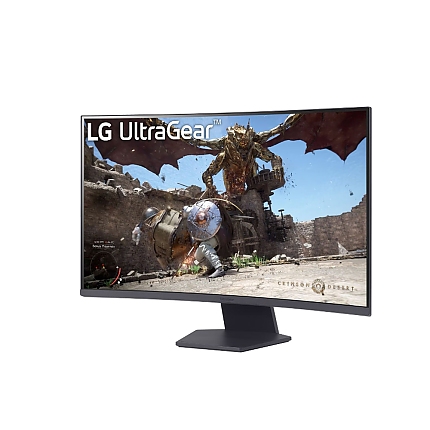 LG 32GS60QC-B, 31.5" UltraGear Curved Gaming VA, AG, 1ms, 180Hz, 3000:1, 300cd/m2, QHD (2560x1440), AMD FreeSync, HDR 10, sRGB 99%, HDMI, DisplayPort, Tilt, Headphone out, Black