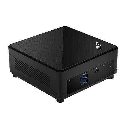 MSI CUBI 5 12M-005EU, i3-1215U (6C/8T, up to 4.40 GHz, 10 MB), 8GB DDR4 (3200MHz up to 64GB), 256GB SSD M.2 NVMe PCIe Gen4 x4, WiFi 6, BT, 2x RJ45, 4x USB 3.2 Gen 2 Type A, Thunderbolt 4, Black, 0.66 Liter, 0.55 kg, 2YR, VESA 100 and 75, Windows 11 Home