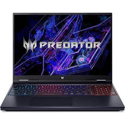 Acer Predator PH16-72-98FN, Intel Core i9-14900HX (up to 5.80GHz, 36MB), 16"WQXGA (2560x1600) IPS 240Hz, 16GB DDR5 5600MHz, 1024GB PCIe NVMe SED SSD, RTX 4080 12GB GDDR6, Killer Wi-Fi 6AX 1650i, BT, MicroSD reader, Backlit KB, Win 11 Home, Black