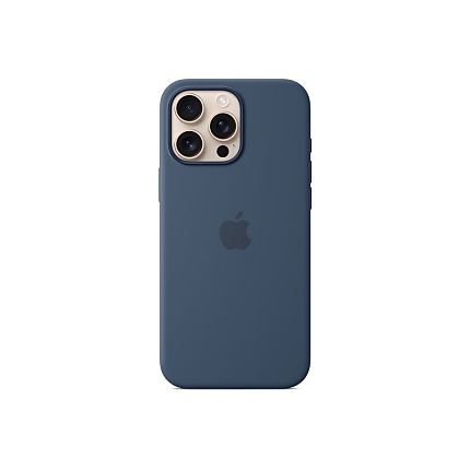 Apple iPhone 16 Pro Max Silicone Case with MagSafe - Denim