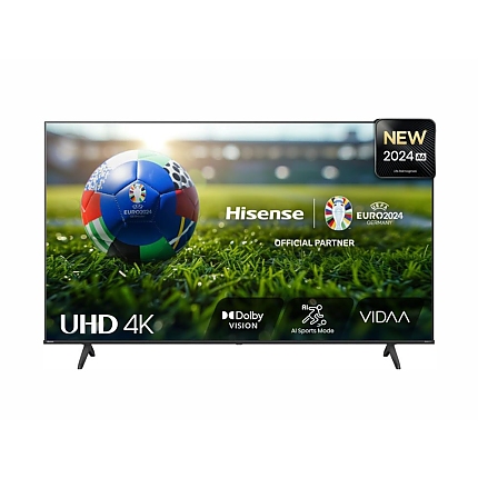 Hisense 65" A6N, 4K Ultra HD 3840x2160, DLED, DFA, Precision Colour, HDR 10+, HLG, Dolby Vision, DTS Virtual X, Smart TV, WiFi, BT, Light Sensor, Gaming Mode, 1xHDMI2 eArc, 2xHDMI, 2xUSB, LAN, CI+, DVB-T2/C/S2, Black