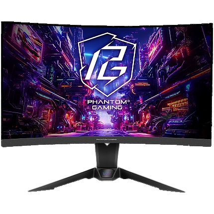 Asrock Curved Gaming Monitor, 27" QHD(2560x1440) VA, Anti-Glare, 180 Hz, 132% sRGB, 5000:1, 16:9, 300 cd/m^2, 178º/178º, 1ms (MPRT), FreeSync, Flicker-free, Tilt, Swivel, Hight adj, VESA, 2x 2W Speaker, 2x HDMI, 1x DP, 1x Audio, Wi-Fi antenna, 3Y