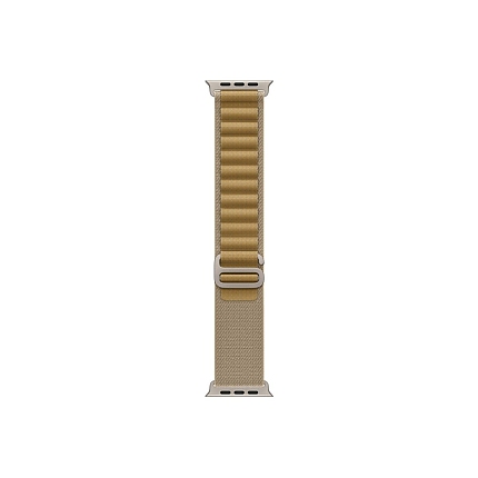 Apple Watch 49mm Loop: Tan Alpine Loop - Small - Natural Titanium Finish