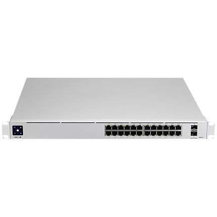 Ubiquiti USW-Pro-24-POE-EU configurable Gigabit Layer2 and Layer3 switch with auto-sensing 802.3at PoE+ and 802.3bt PoE++