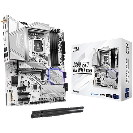 ASROCK Z890 Pro RS WiFi White ATX LGA1851 DDR5