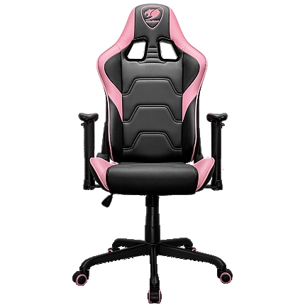 COUGAR Gaming chair Armor Elite Eva / Pink (CGR-ELI-PNB), Breathable Premium PVC Leather, Steel frame, Unparalleled Comfort, Adjustable Design, 2D Adjustable armrest.  Recliner system 90°~160°