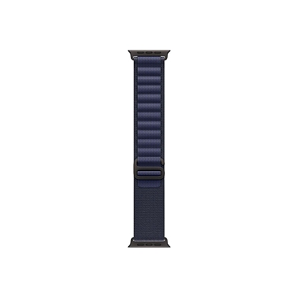 Apple Watch 49mm Loop: Navy Alpine Loop - Small - Black Titanium Finish