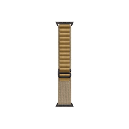 Apple Watch 49mm Loop: Tan Alpine Loop - Medium - Black Titanium Finish