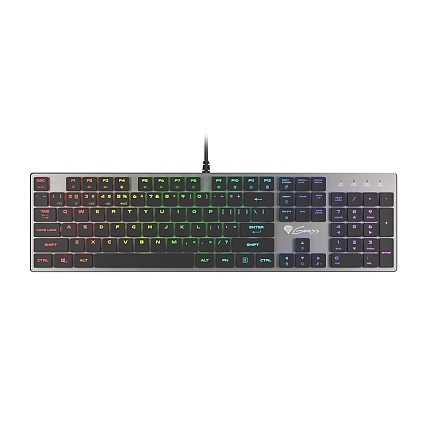 Genesis Mechanical Gaming Keyboard Thor 420 RGB Backlight Content Slim Blue Switch US Layout