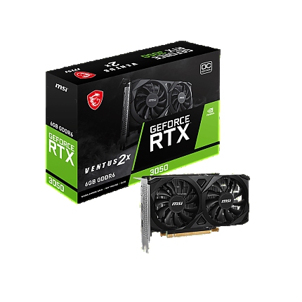 MSI RTX3050 VENTUS 2X E 6G OC